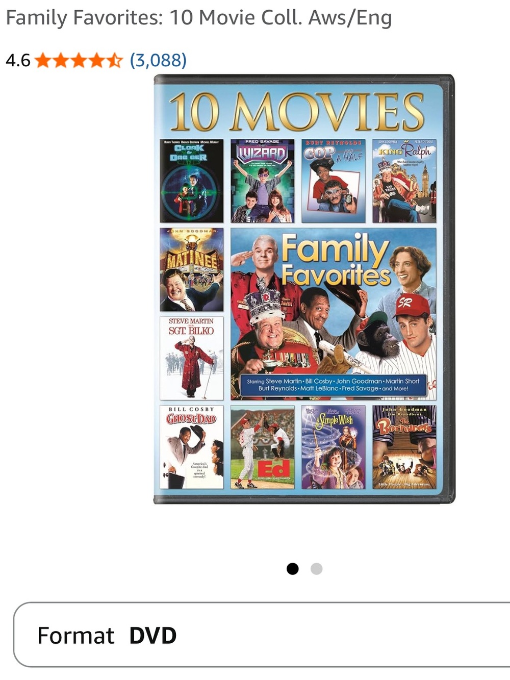 #2895**Family Favorites 10-Movie Collection – Blue - Picture 5 of 15